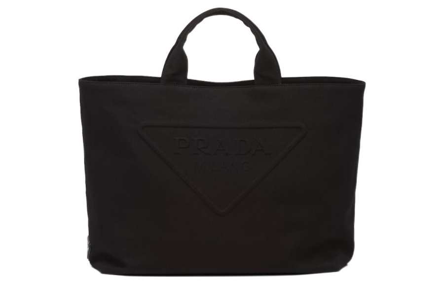 PRADA Fabric Tote Bag, Shopping Bag, Shoulder Bag, Crossbody Bag, Handbag Men's Black