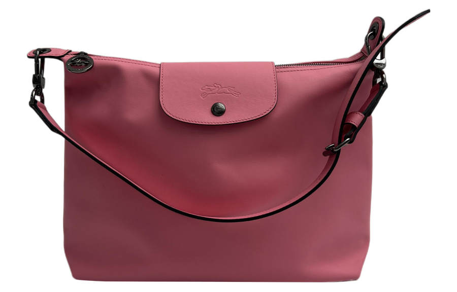 LONGCHAMP Le Pliage Xtra Cow Leather Shoulder Bag, Hobo Bag, Handbag, Shoulder Bag Medium Women's Fuchsia