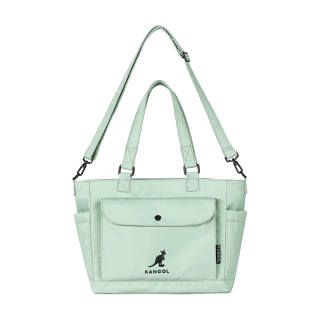KANGOL Fabric Tote Bag, Shopping Bag, Shoulder Bag, Crossbody Bag Medium Women's Multicolor