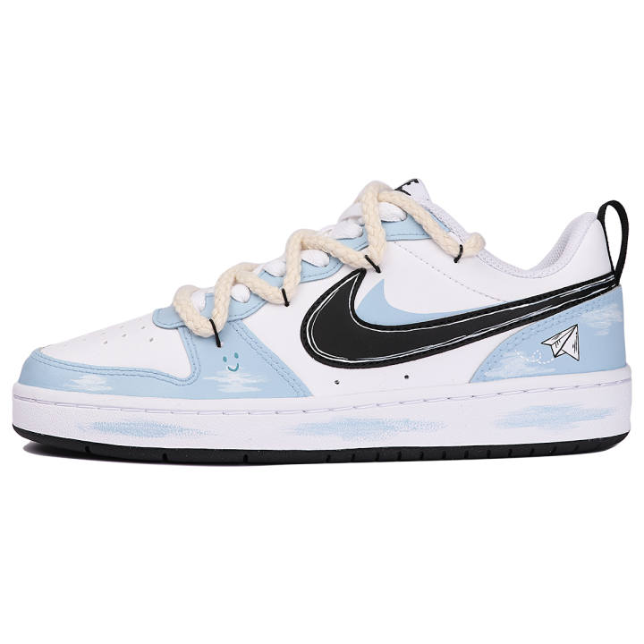 Nike Nike Court Borough Low 2 Low top Skateboard Shoes GS Blue White