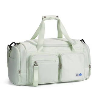 COWBONE Nylon Gym Bag Large Unisex Plant Grass Green, Beige