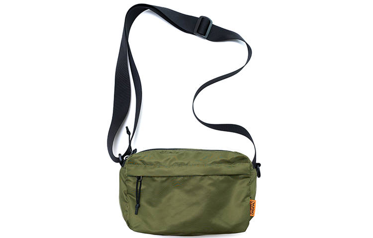 MYBRANDORIGINAL Nylon Small Square Bag, Crossbody Bag Small Unisex Green