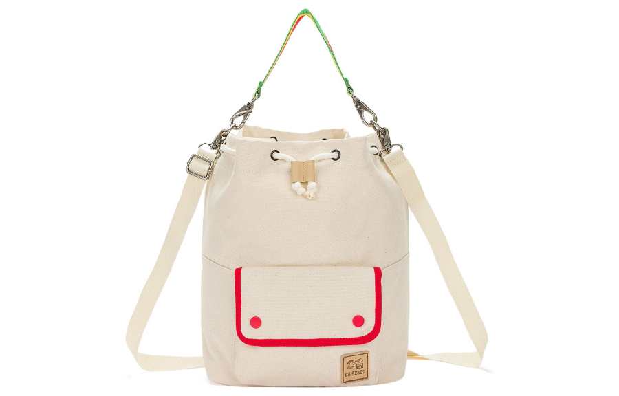 Vans Cotton Bucket Bag, Handbag, Shoulder Bag, Crossbody Bag Regular Women's Ecru