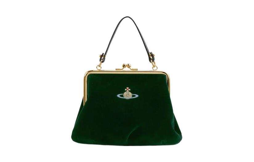 Vivienne Westwood Lint Portable One Shoulder Wallet Women's Green