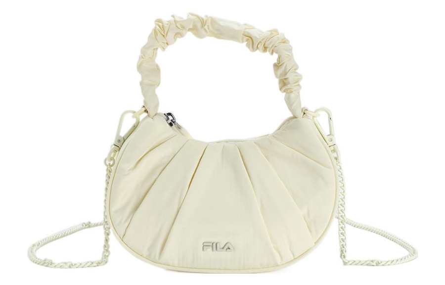FILA Heritage Fabric Cloud Bag, Handbag, Shoulder Bag, Crossbody Bag Regular Women's Cheese White