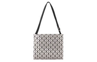 ISSEY MIYAKE Row Metallic Polyvinyl Chloride Shoulder Bag Unisex Silver
