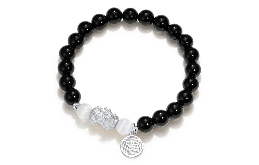Jodie&Kevin Jodie&Kevin Glass Cat's Eye Beaded Bracelets Unisex