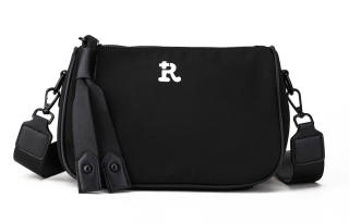 RUIGOR Fabric Crossbody Bags Regular Unisex Black