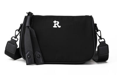 RUIGOR Fabric Crossbody Bags Regular Unisex Black