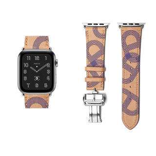 Vobafe Strap Apple Compatibility Cowhide Leather Material 43mm Unisex