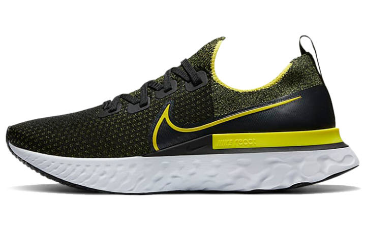Nike Nike React Infinity Run Flyknit Black Sonic Yellow