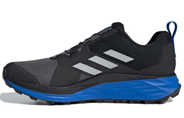Adidas Adidas Terrex Two Trail Running Slip Resistant Low top Running Shoes Men's Black Gray Blue