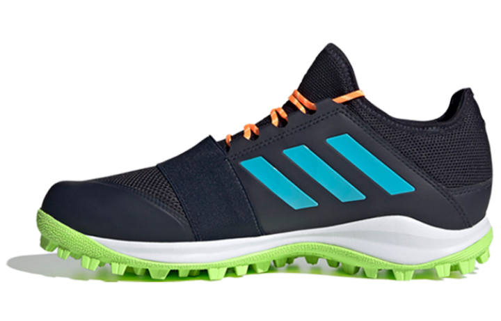 Adidas Adidas Comfortable Synthetic Leather Slip Resistant Low top Casual Running Shoes Men's Black Blue Orange