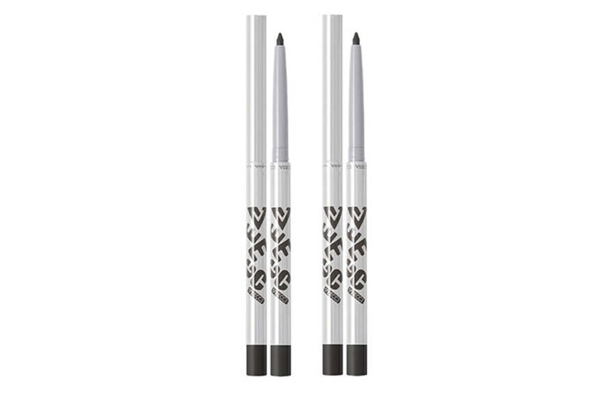 VEECCI Eyeliner Gel Pens 2 Pcs Waterproof Long Lasting Smudge Proof Eyeliner Pens, Long Lasting Eyeliner Pen Ultra Fine
