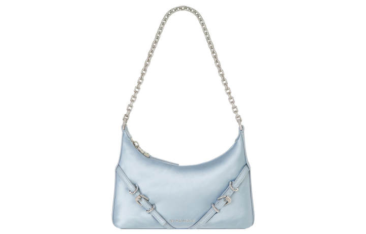 Givenchy Givenchy Voyou Cow Leather Handbag, Shoulder Bag Women's Light Blue