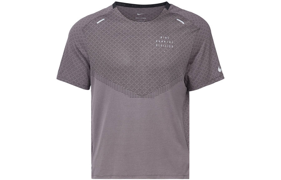 Nike Nike T Shirts Men's Brown Crew Neck Moderate Straight Fit
