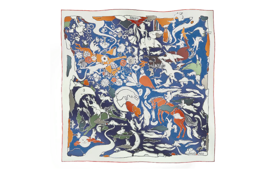 HERMES HERMES Silk Scarves Women's Multicolor