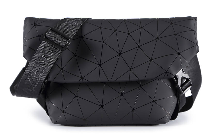 Slazenger PU Soft Leather Crossbody Bags Regular Unisex Dark Gray/Black