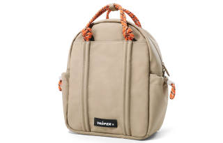 VAOPER Polyester Backpack Unisex Black/Brown