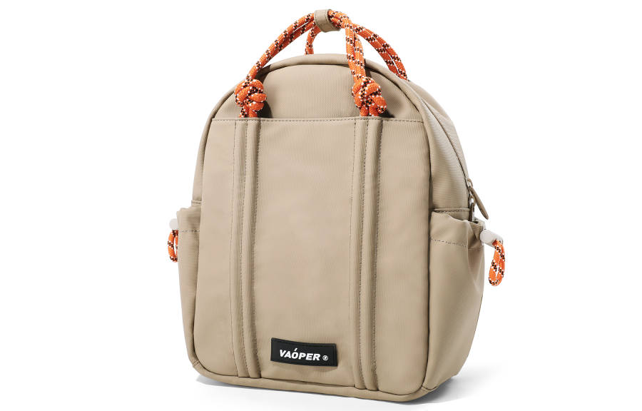 VAOPER VAOPER Polyester Backpack Unisex Black/Brown