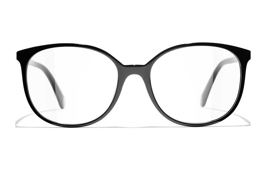 CHANEL CHANEL Butterfly Eyeglass Frames Unisex Black