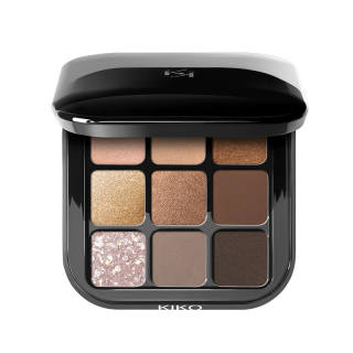 KIKO Black Magic Cube With Multi Effect Nine Colors Eye Shadows Easy to Blend Natural Smudge Proof 2.5g