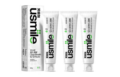 Usmile Effective Fresh Toothpastes, Repairing & Whitening, Breath Freshening, Stain Removal, Thin Ice Ocean 120g
