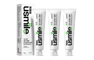 Usmile Effective Fresh Toothpastes, Repairing & Whitening, Breath Freshening, Stain Removal, Thin Ice Ocean 120g