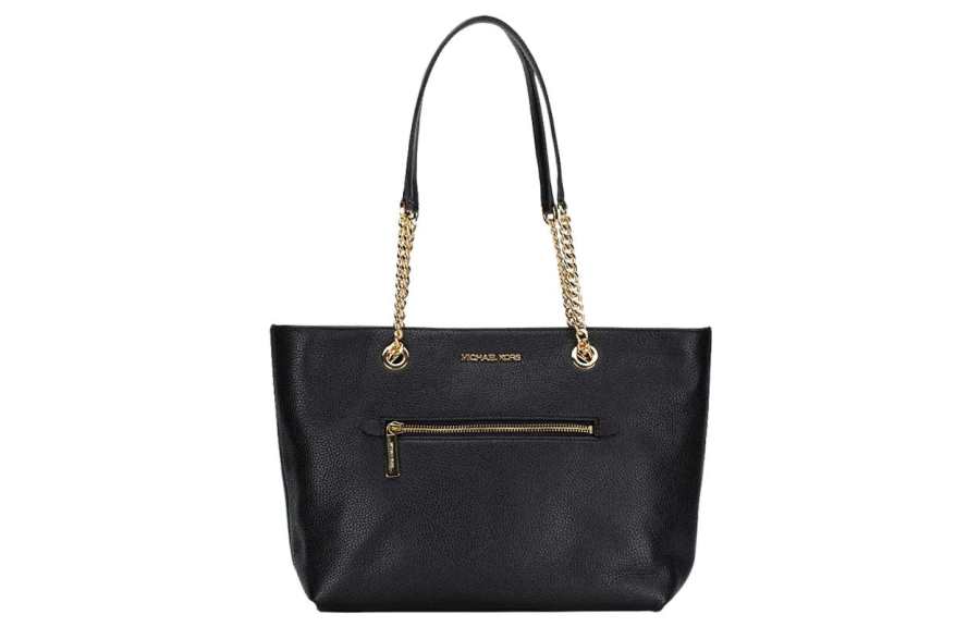 MICHAEL KORS Jet Set Leather Tote Bag, Shopping Bag, Handbag, Shoulder Bag Women's Black