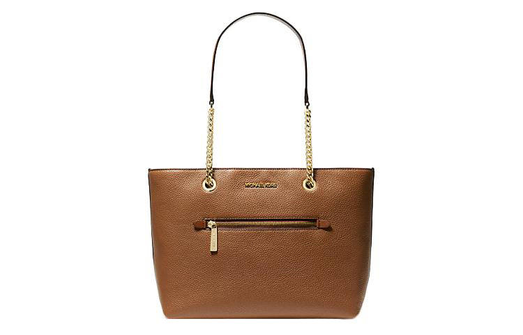 MICHAEL KORS Jet Set Item Leather Tote Bag, Shopping Bag, Handbag, Shoulder Bag Women's Brown