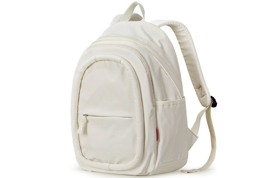 MIXI Fabric Laptop Bag Backpack Medium Unisex White