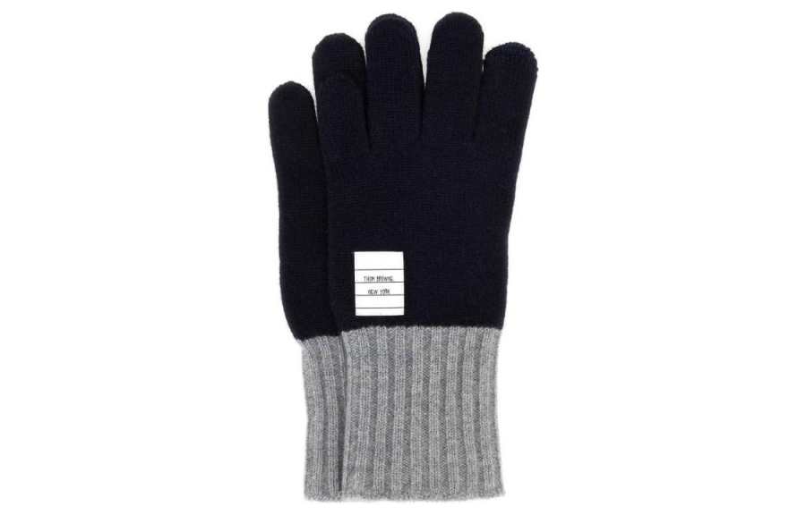 THOM BROWNE THOM BROWNE Rwb Stripe Knitted Gloves