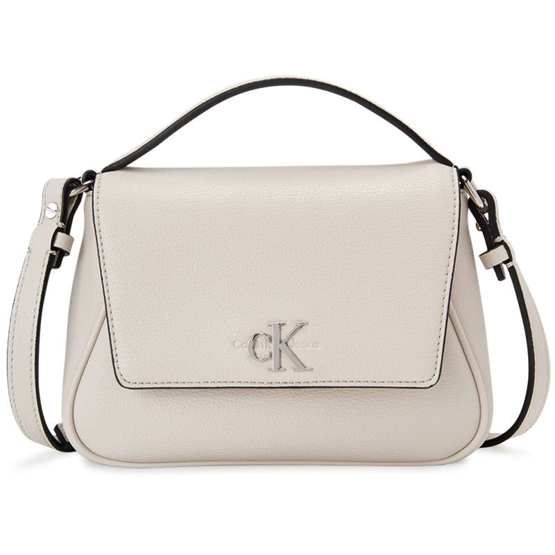 CALVIN KLEIN Artificial Leather Handbag, Shoulder Bag, Crossbody Bag Women's White