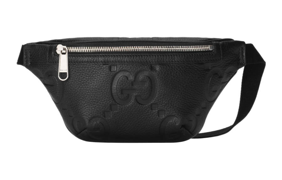 GUCCI Leather Fanny Pack Small Men's Black
