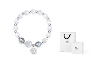 Shiban Artificial Cat's Eye Stone Bracelet, Section, Sun Women's