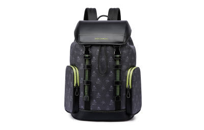 FAIRWHALE PVC Backpack Large Unisex Lead Gray, Apricot
