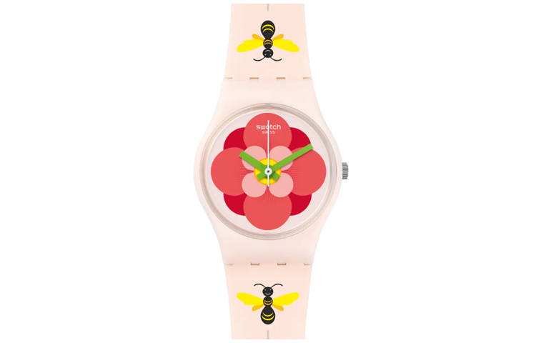 SWATCH Unisex 25mm Pink Watch LM140