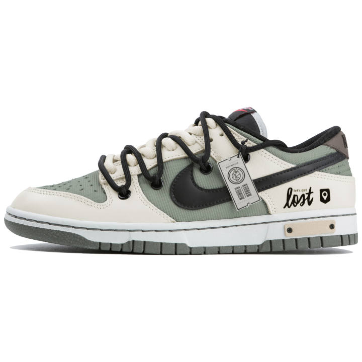 Nike Nike Dunk Low Retro PRM Low top Skateboard Shoes Men's Gray Green