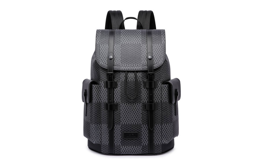 FAIRWHALE FAIRWHALE PVC Notebook Backpack Medium Men's Lead Gray