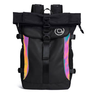 LOVERPUSS Polyester Backpack Large Unisex Black