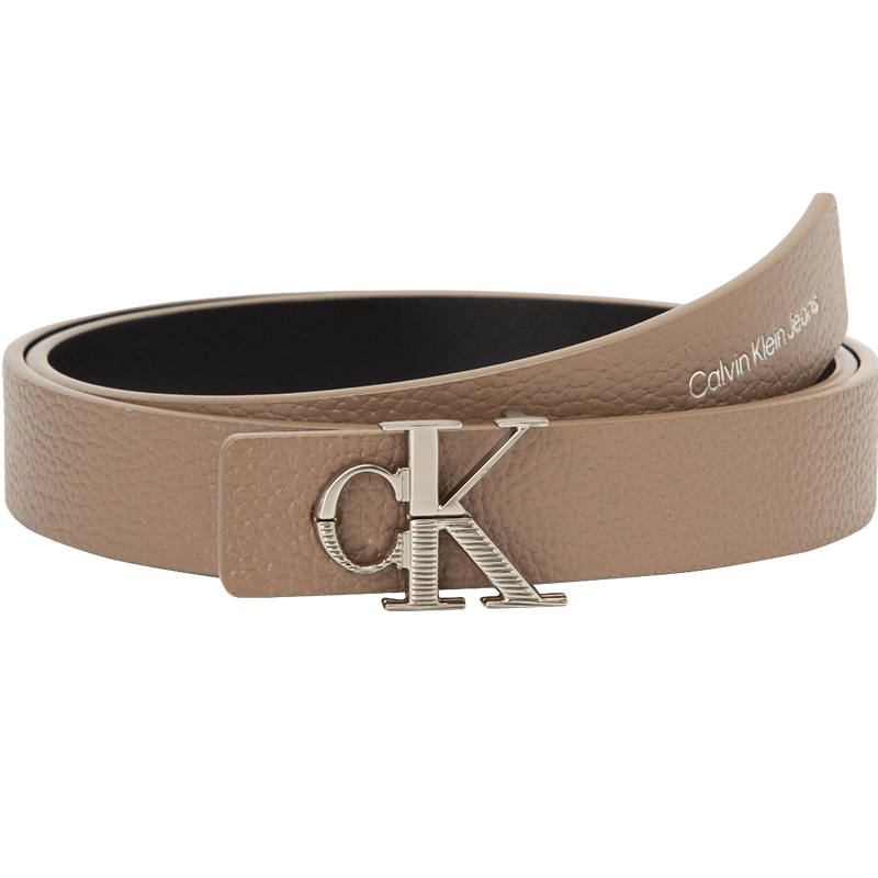 CALVIN KLEIN Cow Leather Belts Women's Brown Width 2.5cm