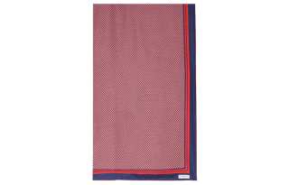 BALMAIN Patterned Print Knit Scarves Women's Red