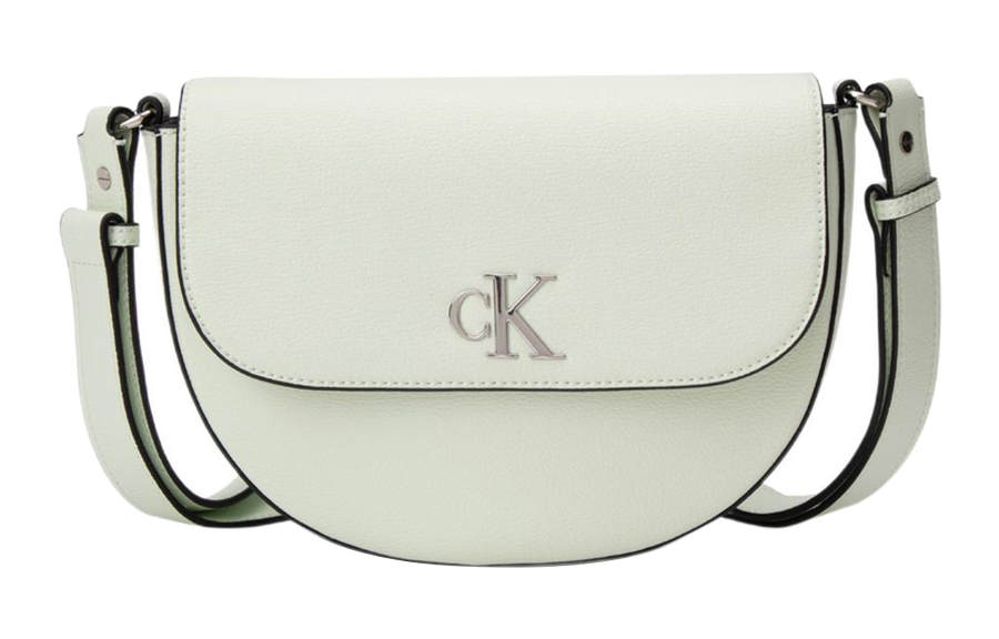 Calvin Klein CK/Calvin Klein Synthetic Material Saddle Bag, Shoulder Bag, Crossbody Bag Regular Women's Verdant Chrysanthemum Green