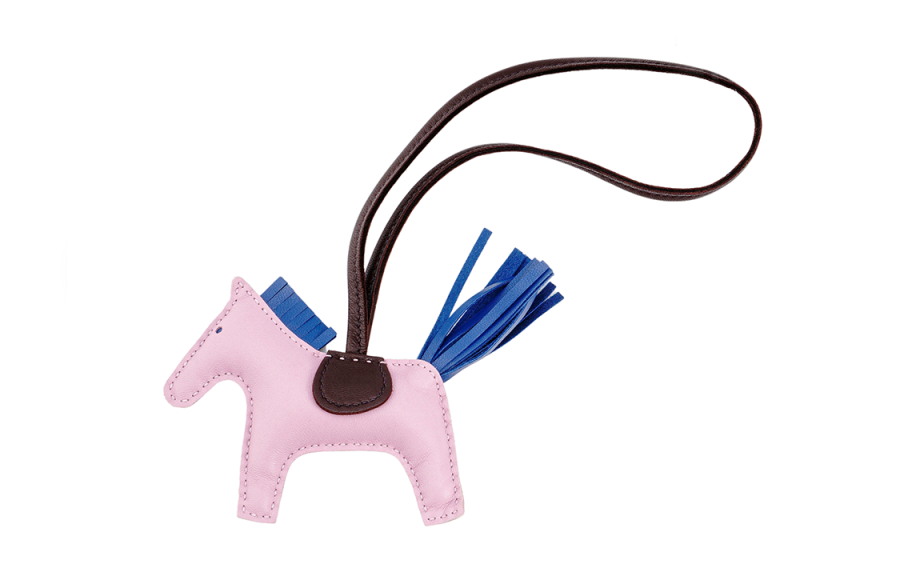 HERMES HERMES Leather Charms Unisex Pink