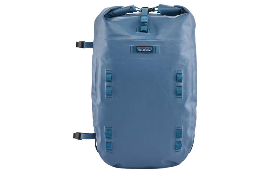 Patagonia 40L Outdoor Bags Recycled Nylon Plain Weave Fabric Blue Unisex