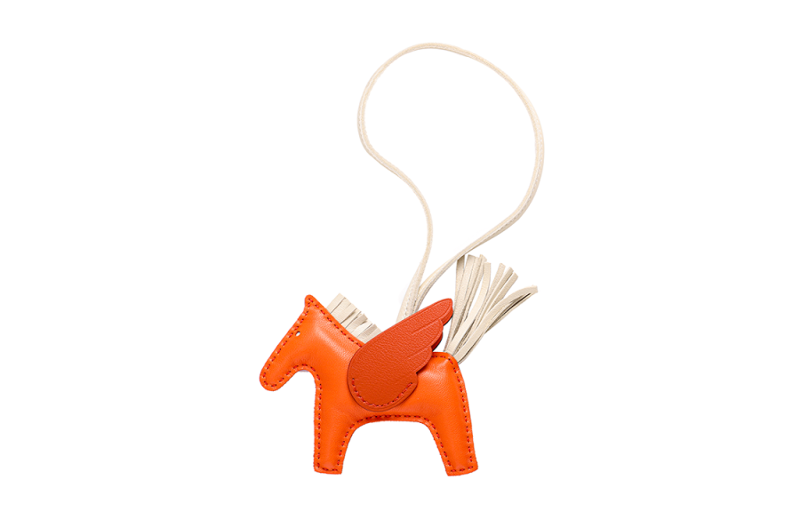 HERMES HERMES Rodeo Pegase Charms Unisex Orange