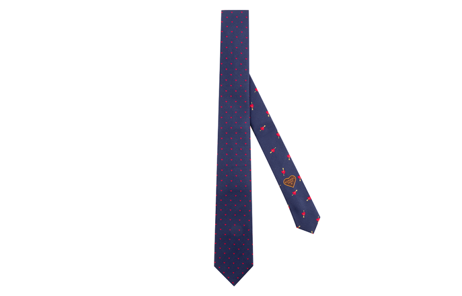 HERMES HERMES Ties Men's Blue/Red