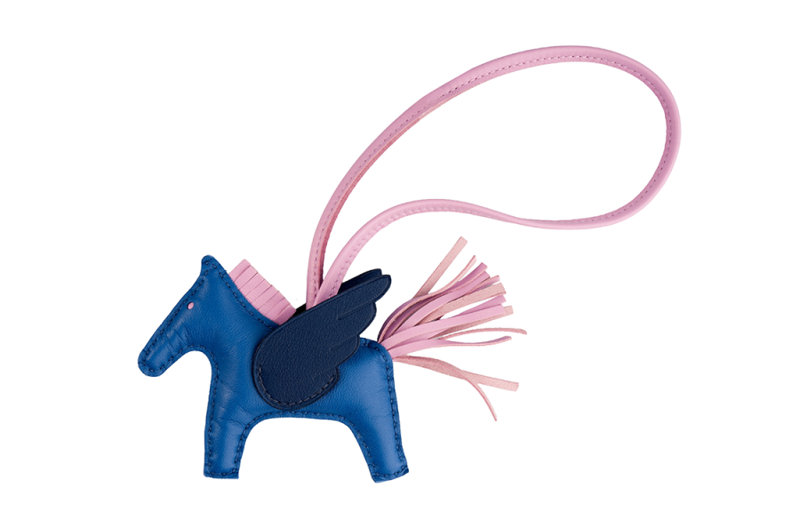 HERMES HERMES Rodeo Pegase Charms Unisex Blue/Pink