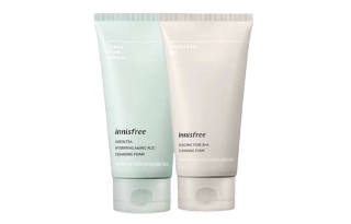 Innisfree YUESHIFENGYIN Brand New Green Tea Volcano Oil Control Cleanser Set Refreshing Cleaning 150ml+150ml
