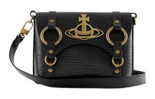 Vivienne Westwood Vivienne Westwood Calfskin Shoulder Bag, Crossbody Bag Women's Black